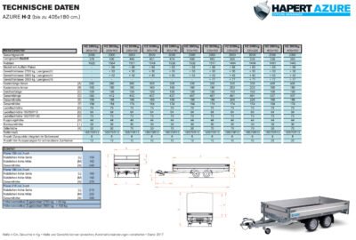 Hapert Azure H-2 - 2700 - 4050 x 2000 - Hochlader - 2700 kg – Bild 13