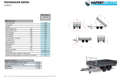 Hapert Cobalt Plus 3500 - 3-Seiten-Kipper mit BWA 700 mm - 3500 kg – Bild 29