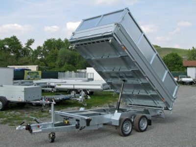 Humbaur HTK 3000.31 ALU Stahlblechaufsatz - 3-Seiten-Kipper - 3000 kg – Bild 3