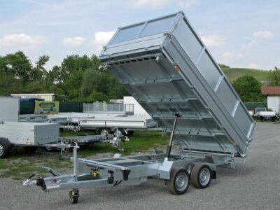 Humbaur HTK 3000.31 ALU Stahlblechaufsatz - 3-Seiten-Kipper - 3000 kg – Bild 4