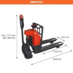 Elektrischer Wiegehubwagen – Max. Tragfähigkeit 1500 kg – Bild 2