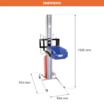 Halbelektrischer Stapler mit Behälteraufnahme – Max. Hubhöhe 1200 mm – Max. Tragfähigkeit 80 kg – Bild 2