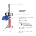 Halbelektrischer Stapler mit Behälteraufnahme – Max. Hubhöhe 1200 mm – Max. Tragfähigkeit 80 kg – Bild 3