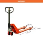 Manueller Niederhubwagen – Für Einwegpaletten – Max. Tragfähigkeit 2000 kg – Bild 2